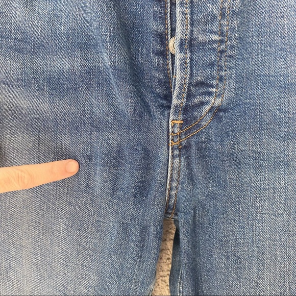 Re/Done High Rise Ankle Crop Jeans - Picture 9 of 13